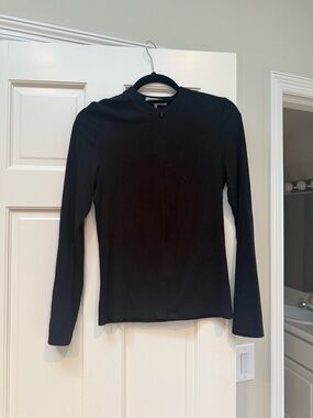 Joah Brown black top Ripped top- m